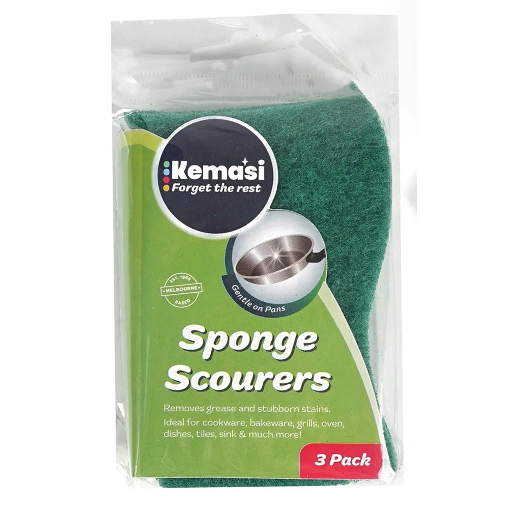 36pc kemasi Heavy Duty Sponge Scourer Home Kitchen Dishwashing Cleaning