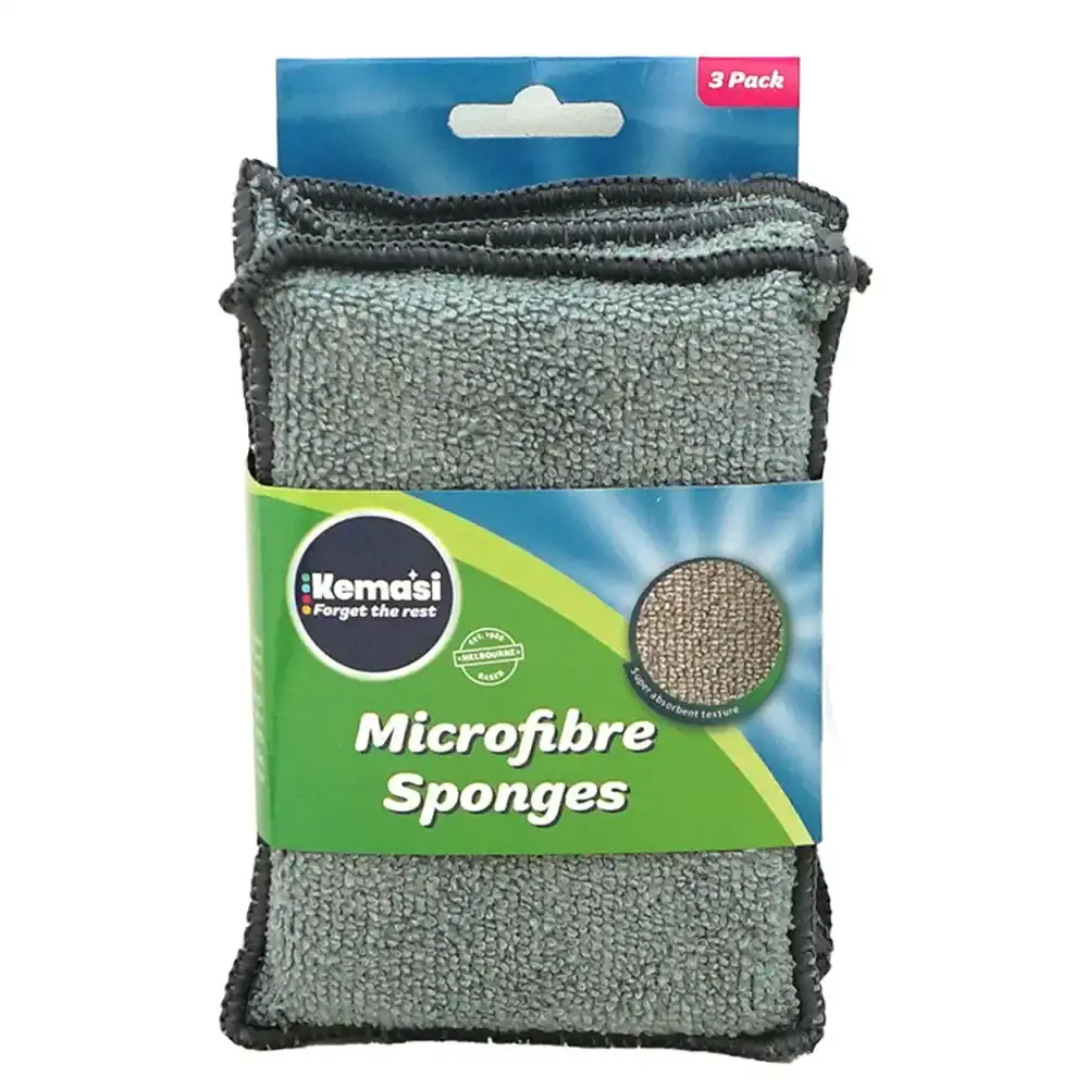 18pc kemasi Microfibre Multipurpose Sponges Home Kitchen Dishwashing Cleaning