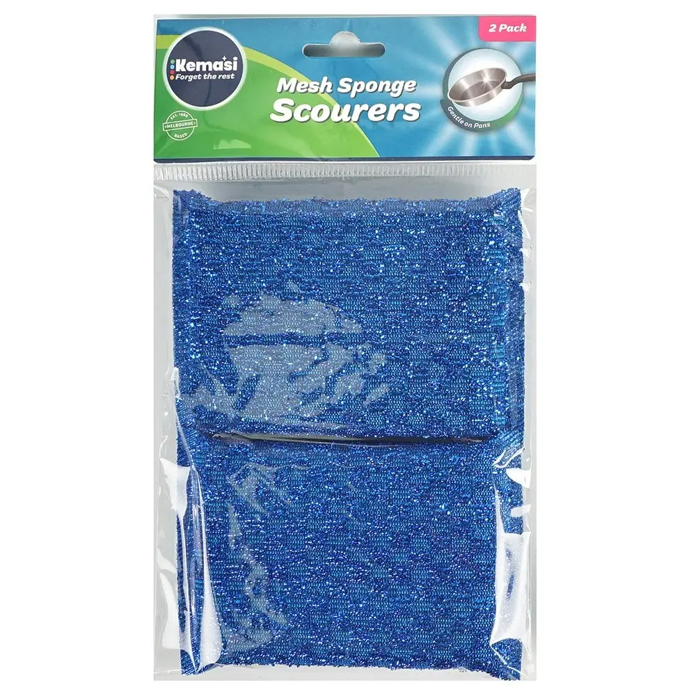 24pc kemasi Mesh Durable Sponge Scourers Home Kitchen Dishwashing Cleaning