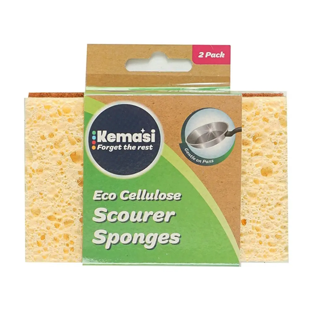 24pc kemasi Eco Cellulose Multipurpose Sponge/Scourer Home Dishwashing Cleaning