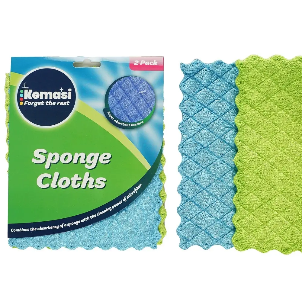 12pc kemasi Mulltipurpose Sponge Cloth Home Kitchen Dishwashing Cleaning