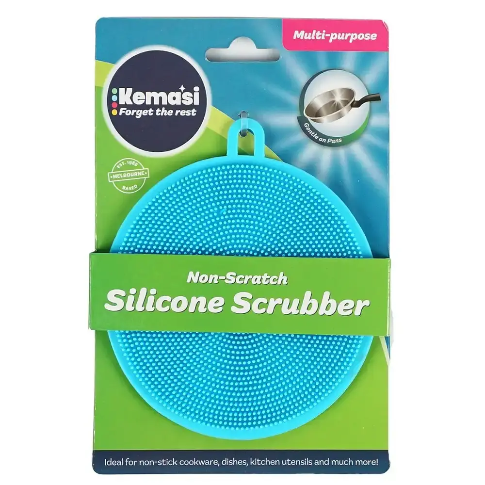 6x kemasi Non-Scratch Multipurpose Silicone Scrubber Home Kitchen Cleaning