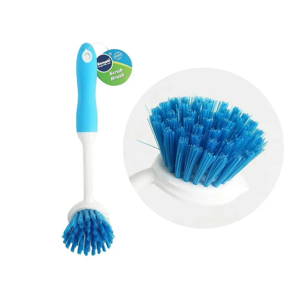 12x kemasi Durable Multipurpose Scrub Brush W/Soft Handle Home Kitchen Cleaning