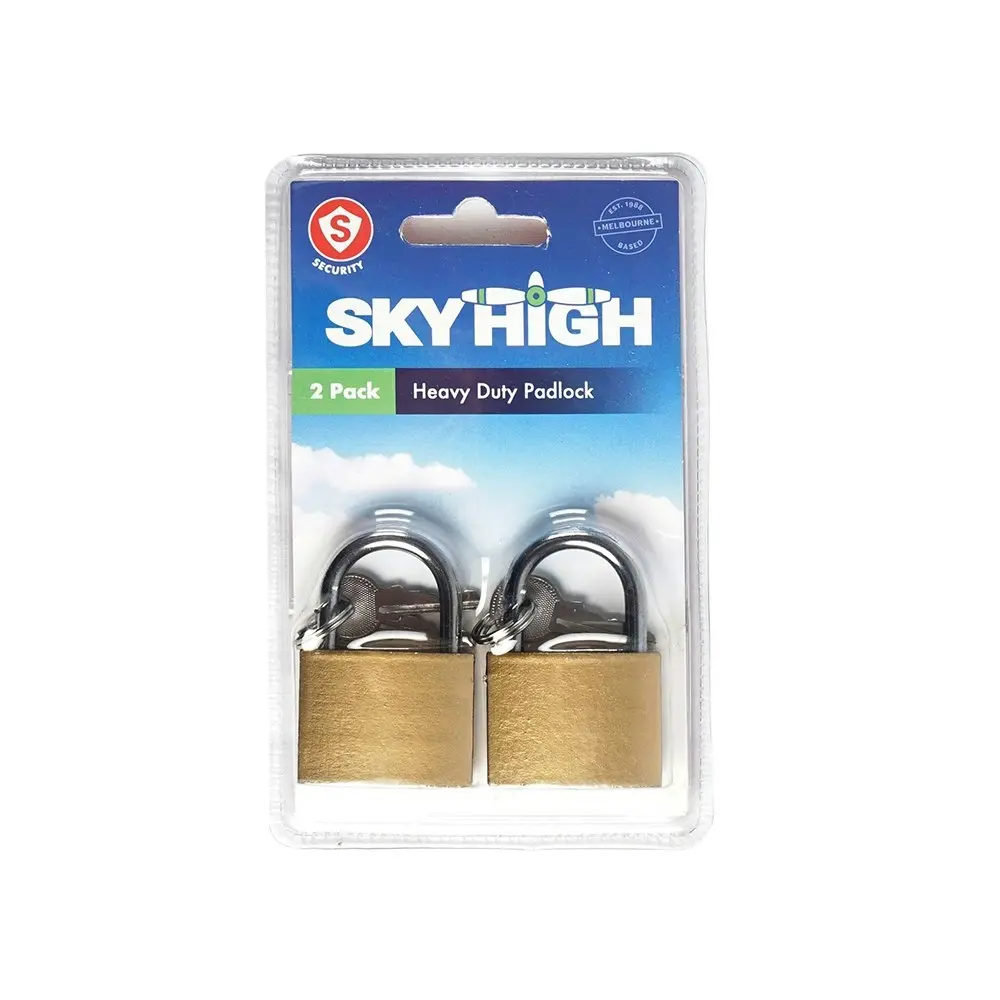 8pc Sky High Heavy Duty Travel Luggage Organisation Bag Padlock Pair Set