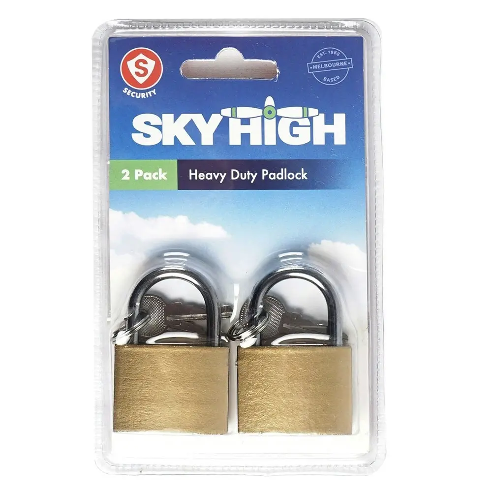 8pc Sky High Heavy Duty Travel Luggage Organisation Bag Padlock Pair Set