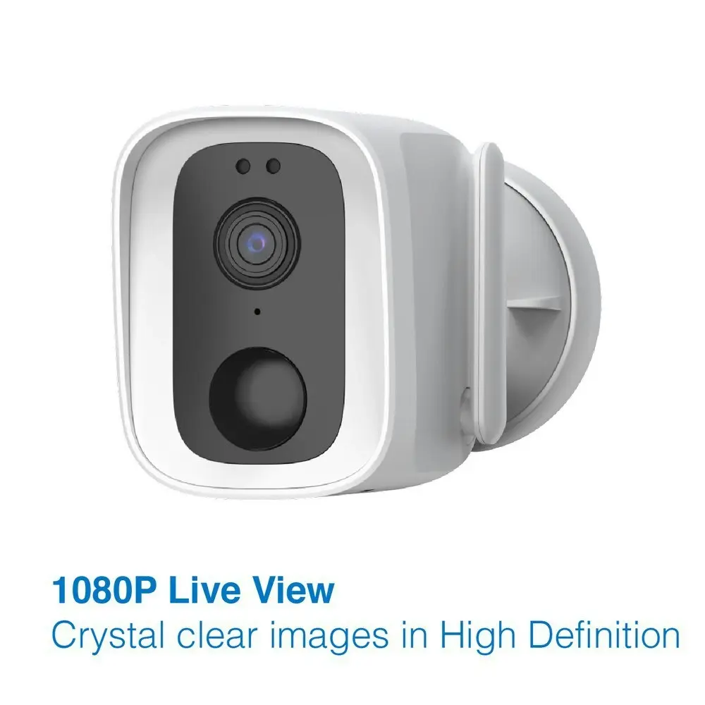 Laser Smarthome Two-Way Audio 1080P Wireless Security Camera/CCTV IP65 White