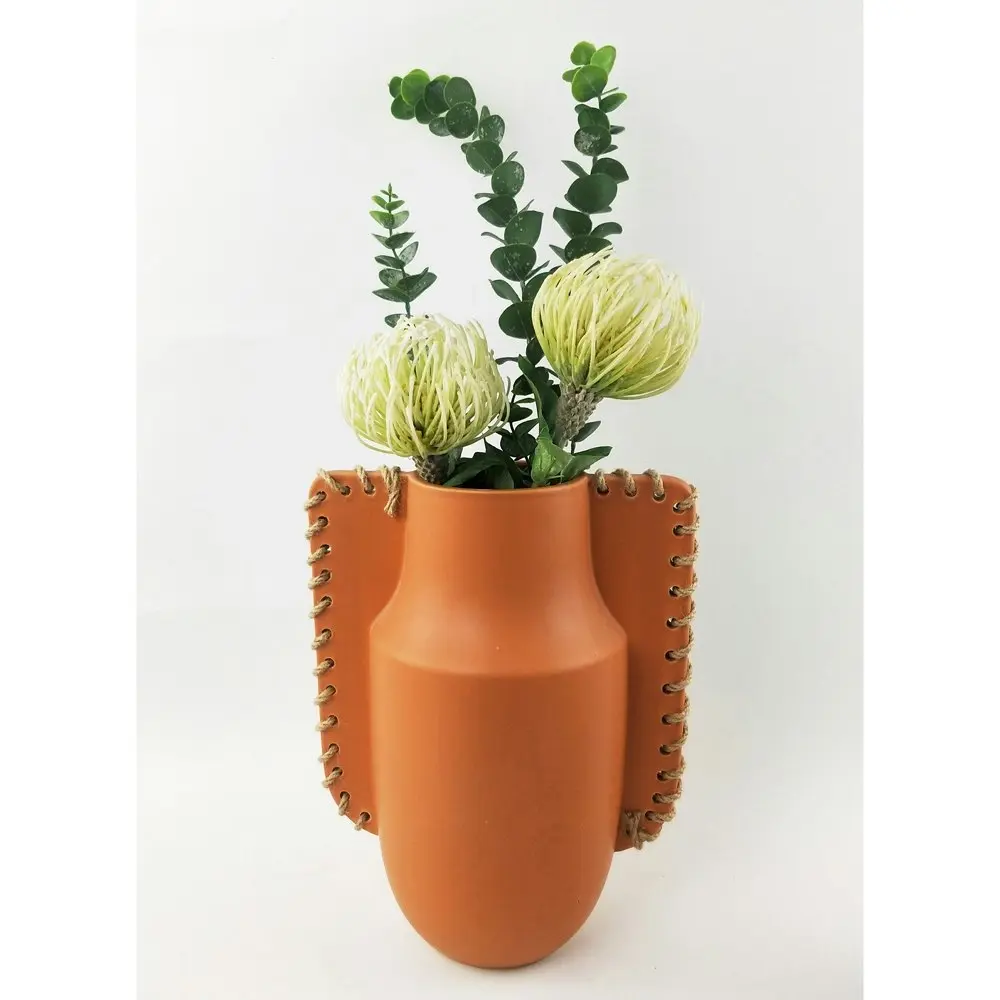 2x Urban Ainsley 31cm Ceramic Plant/Flower Vase Home Display Pot Large Peach