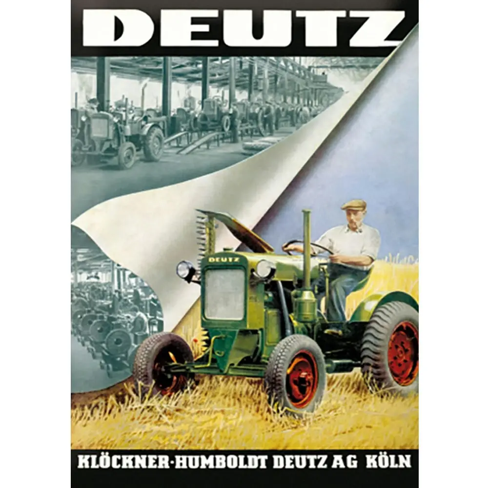 Nostalgic Art Medium Metal Sign Deutz Home/Office Wall Hanging Décor 20x30cm