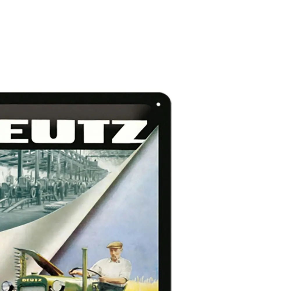 Nostalgic Art Medium Metal Sign Deutz Home/Office Wall Hanging Décor 20x30cm