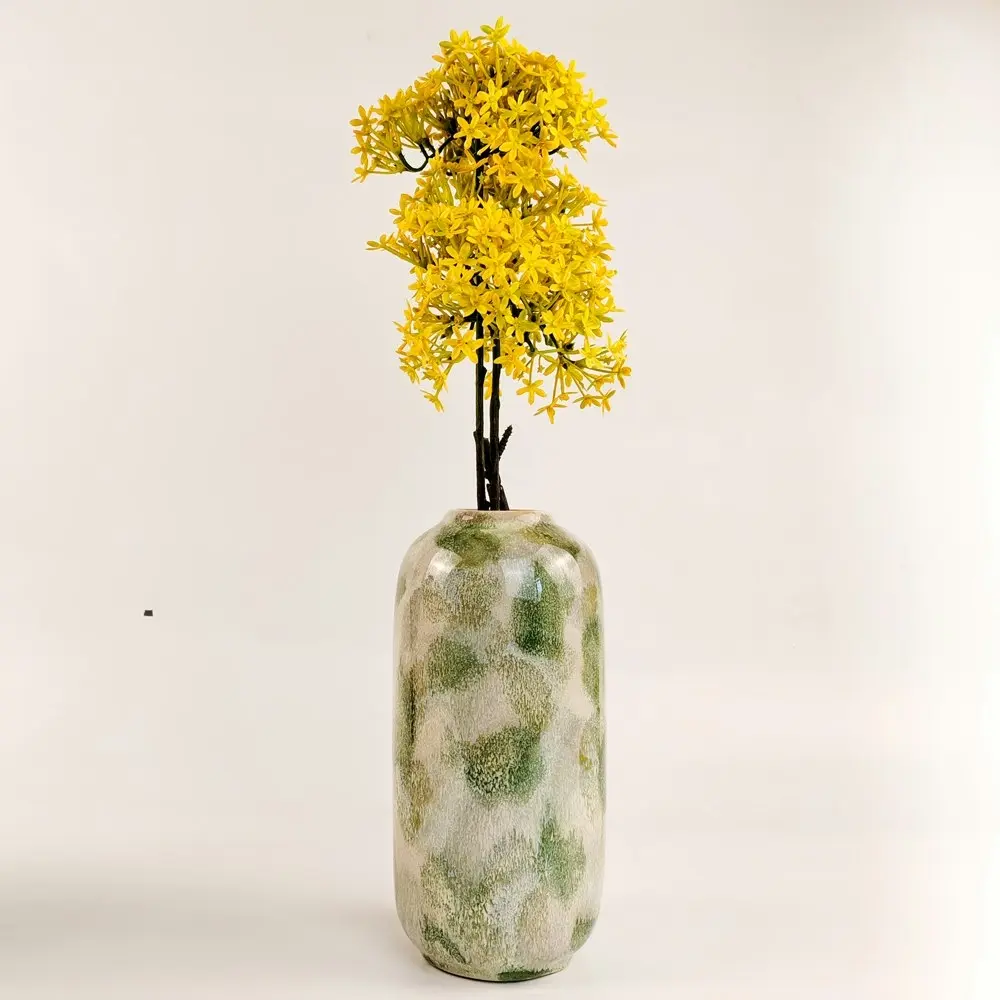 Urban Della Artisian 23cm Ceramic Flower Vase Home DecorTable Display Pot Green