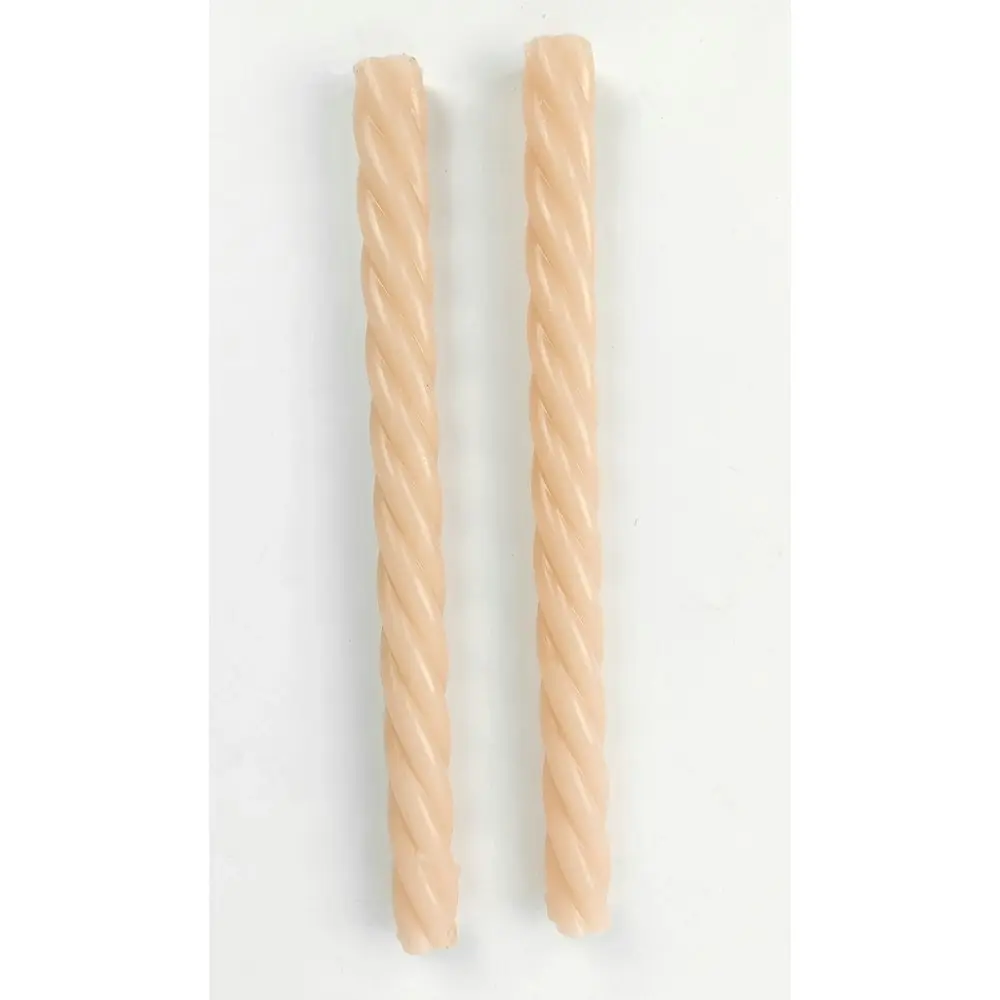 2x 2pc Urban 25cm Swirl Pillar Vanilla Scented Candle Home Fragrance Decor Honey