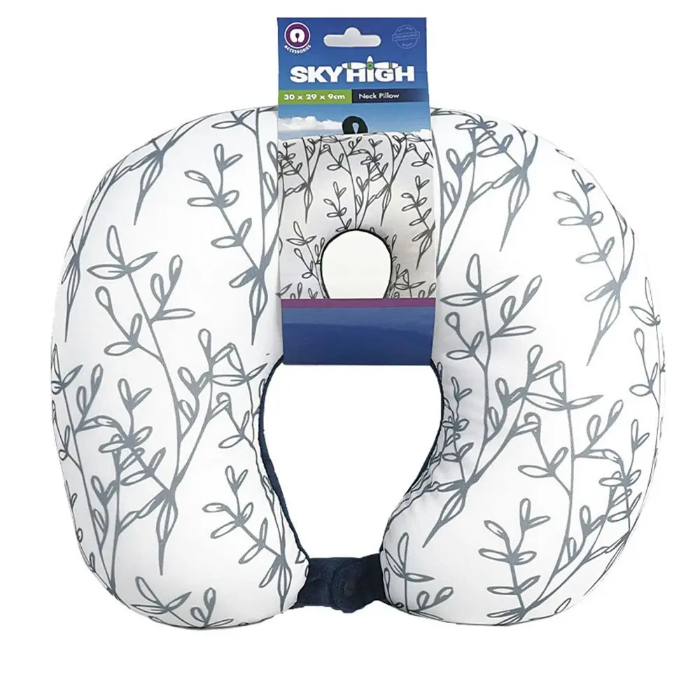 2x Sky High Lightweight Portable Travel Neck Support Pillow Assorted Designs