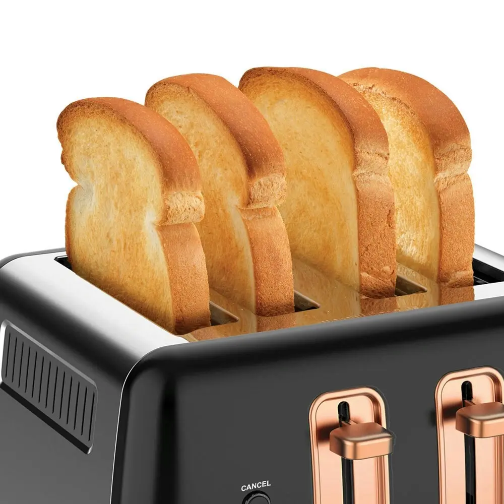 Morphy Richards Ascend 4 Slice Bread Toaster Home/Kitchen Rose Gold Black