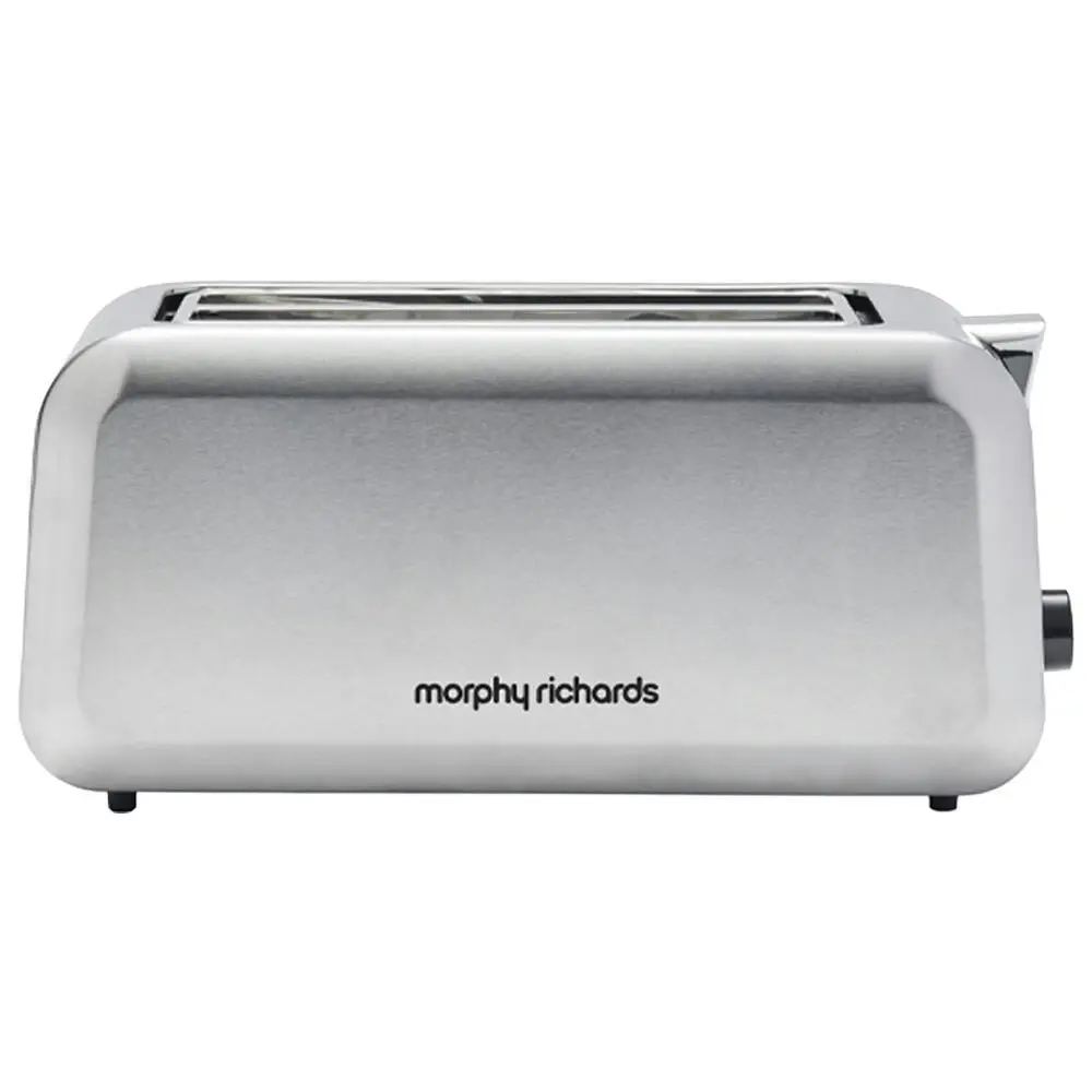 Morphy Richards Electric Slim Kitchen Equip 4 Slice Long Slot Toaster 1450W