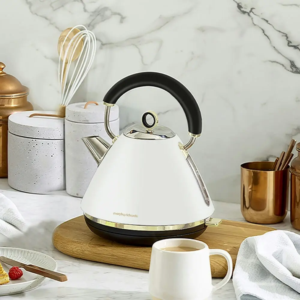 Morphy Richards Electric Ascend Soft Gold Traditional Pyramid Kettle 2200W