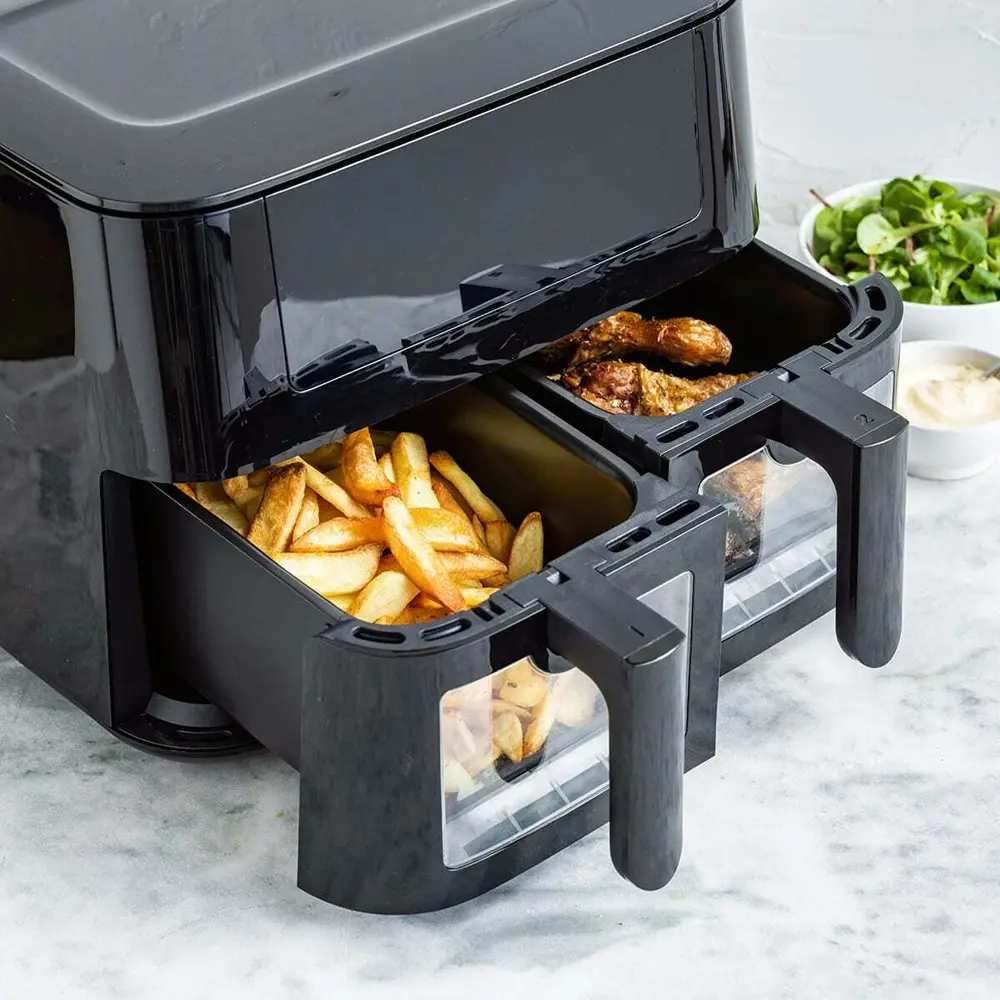 GreenPan Bistro 2 Baskets Electric Airfryer Home Benchtop Kitchen Cookware