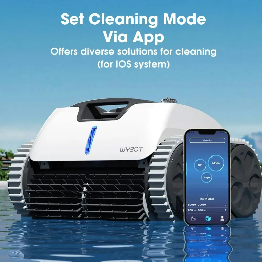 WYBOT Osprey 700 Pro Cordless Robotic Pool Cleaner Automatic Wall Climbing Vacuum, Intelligent Path Planning, 90 Min Runtime, Ideal for Above/In-ground Pools