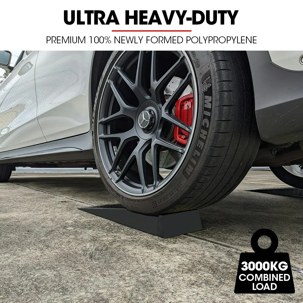 BULLET 2 x 3T Heavy-Duty Low Profile Car Service Ramps