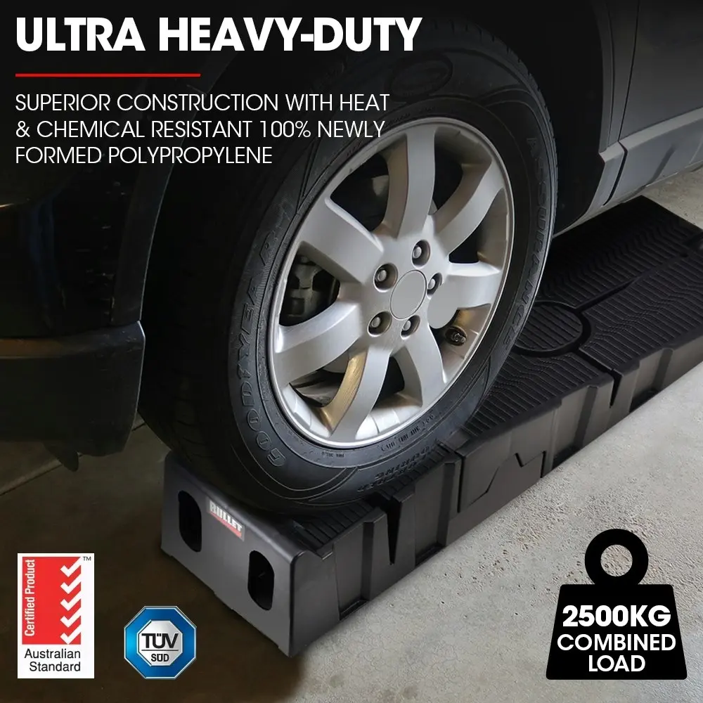 BULLET 2 x 2.5T Heavy Duty Car Service Ramps Auto Vehicle Trailer 4WD