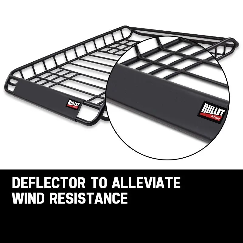 BULLET Universal Roof Rack Basket - Car Luggage Carrier Steel Cage Vehicle Cargo Storage