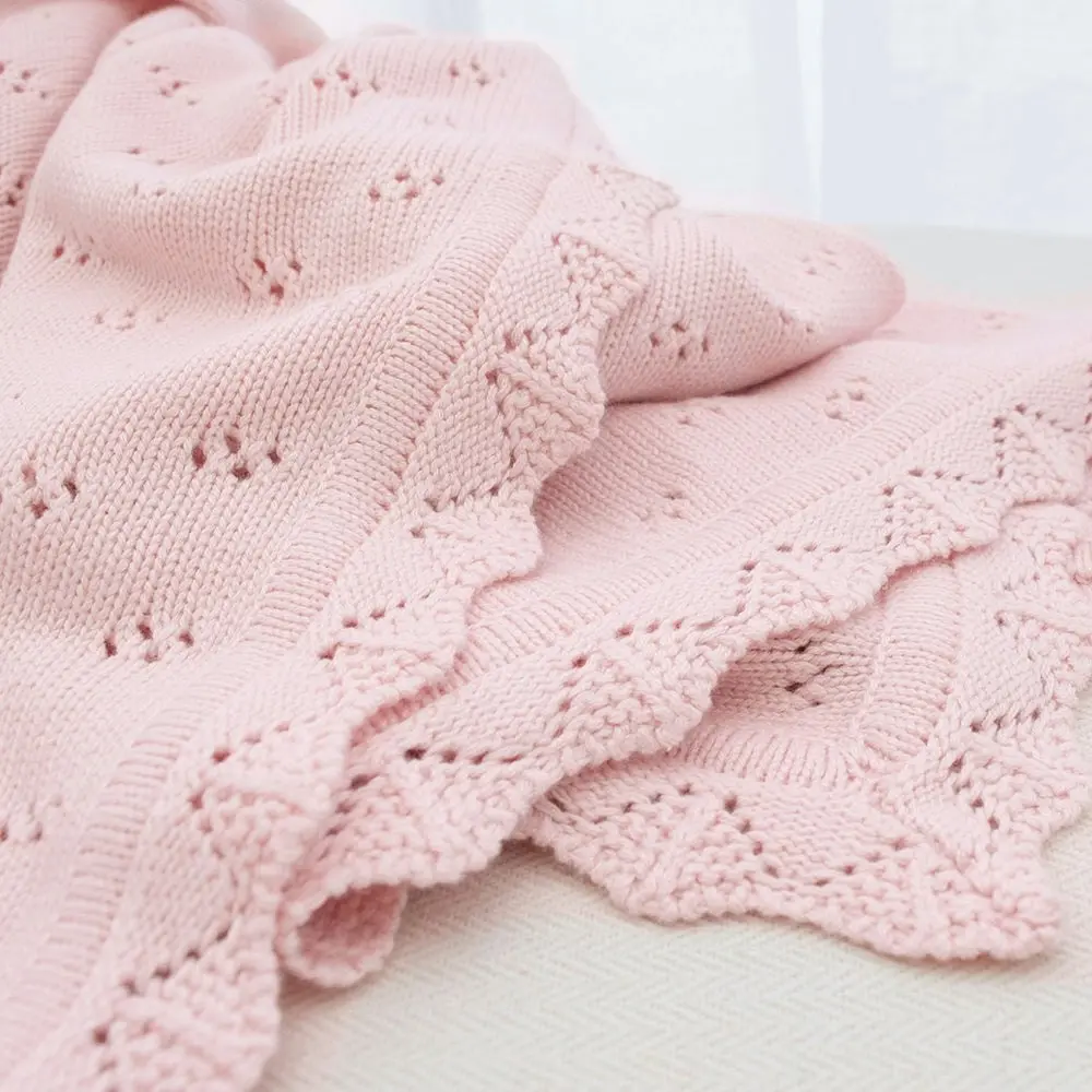 Living Textiles | Bamboo Cotton Heirloom Blanket - Blush