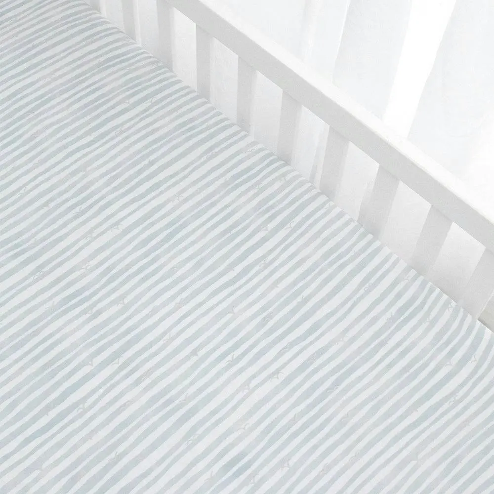 Living Textiles | 2pk Cot Fitted Sheets - Up Up & Away