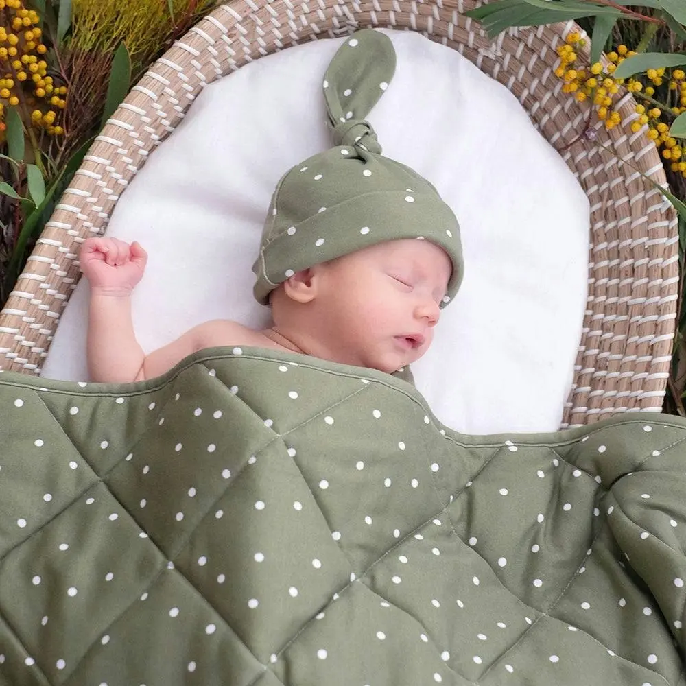 Living Textiles | Quilted Reversible Cot Comforter - Forest Retreat