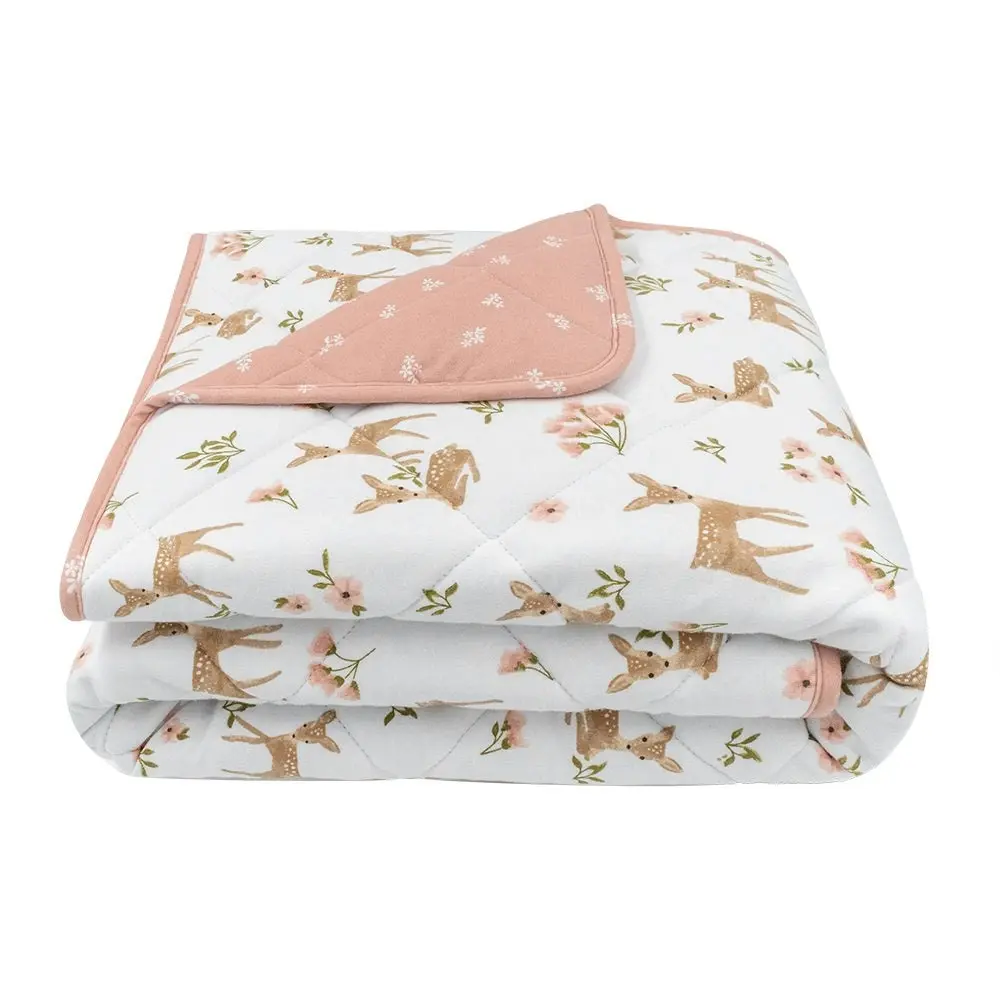 Living Textiles | Quilted Cot Comforter - Sophia's Garden