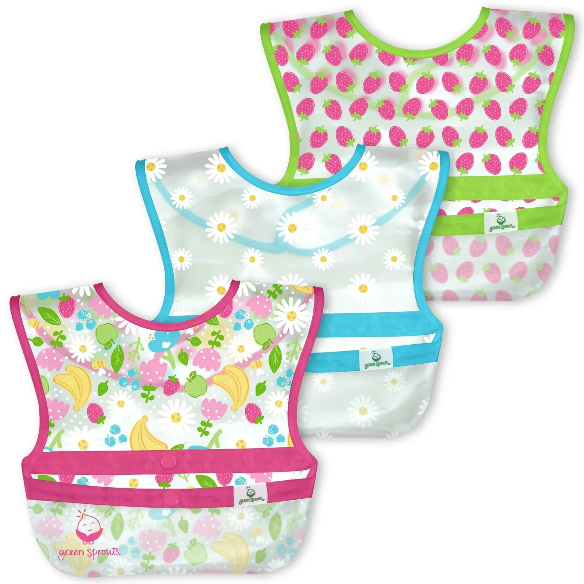 i.Play | Bibs Snap & Go Wipe-off (3 pack) 9-18months