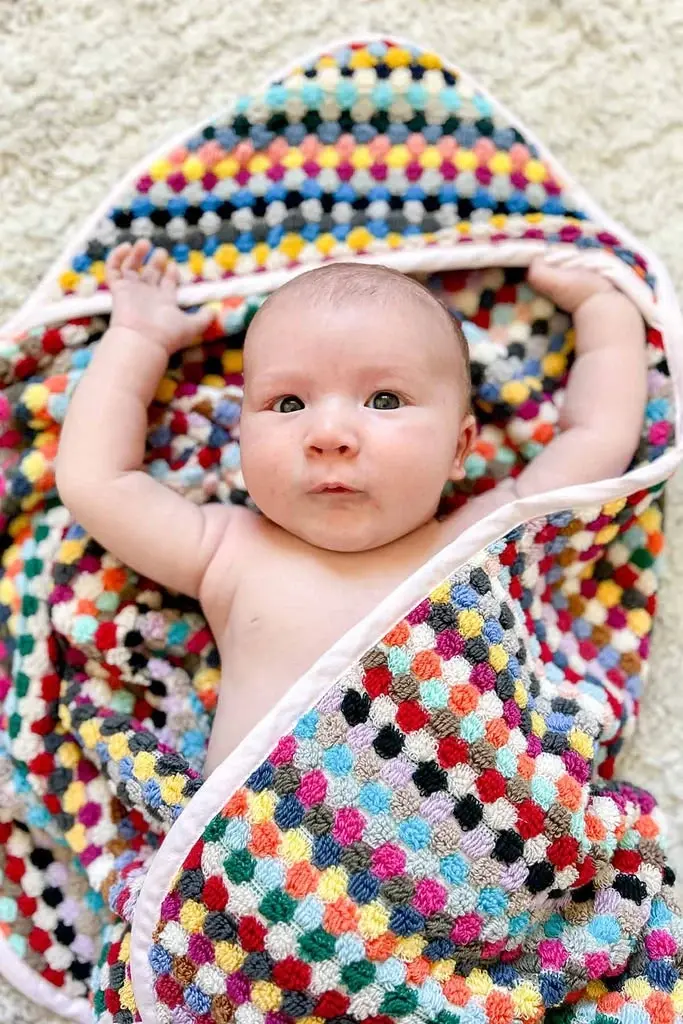 Miss April | Pompom Turkish Cotton Hooded Baby Towel - Candy