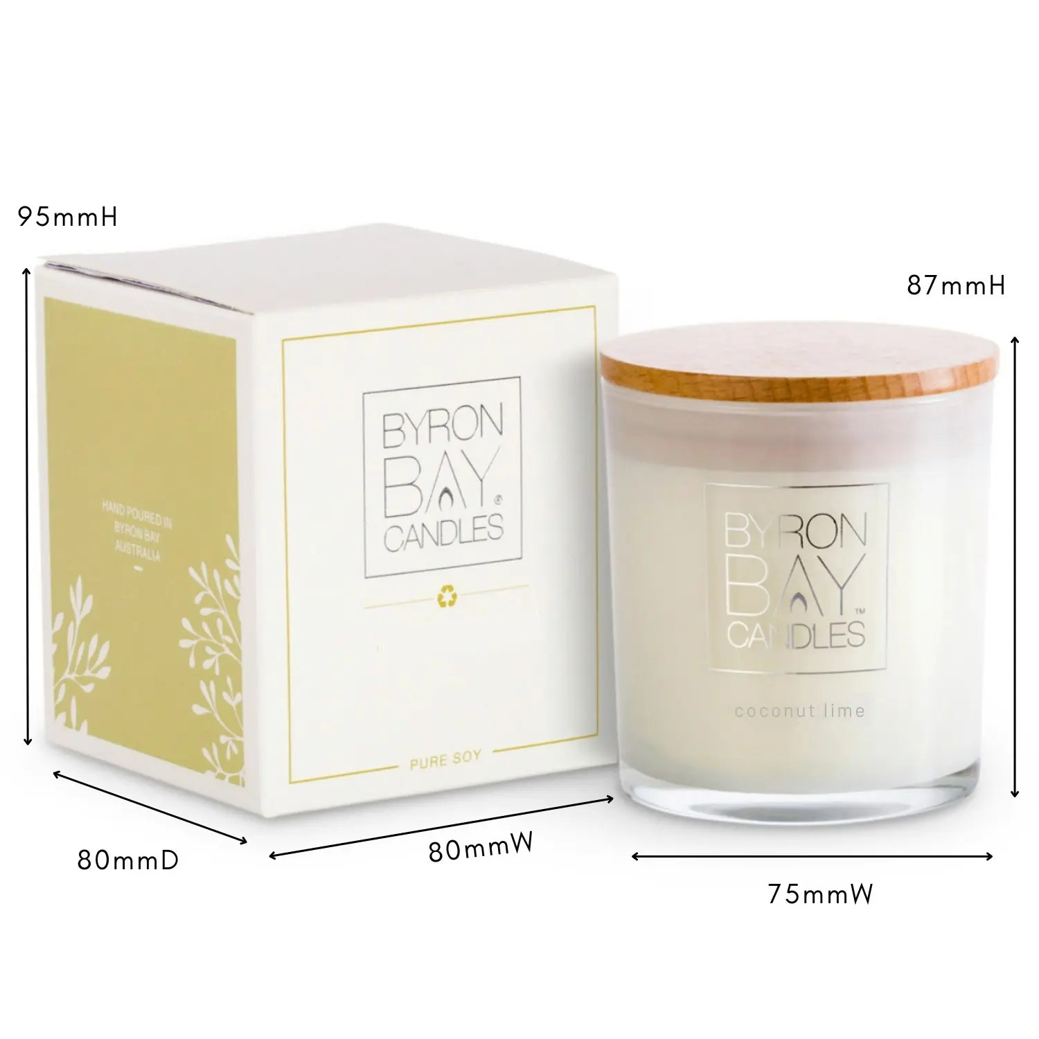 Byron Bay Candles | Scented Pure Soy Candle - 30 Hour - French Pear