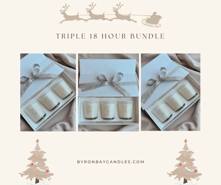 Byron Bay Candles | Scented Candles Trio Gift Set - 3 x 18hr Candles