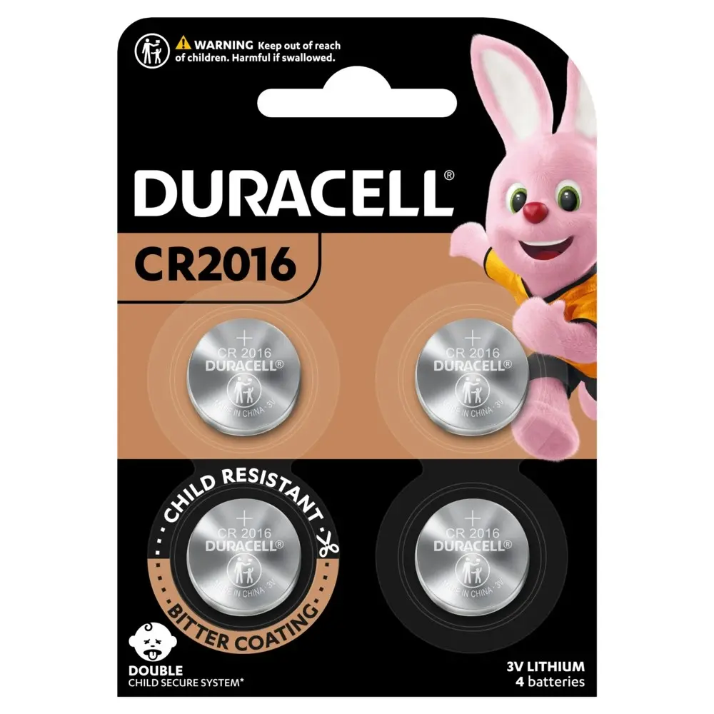 6x 4pc Duracell Specialty 2016 Lithium Coin Battery Pack Single Use