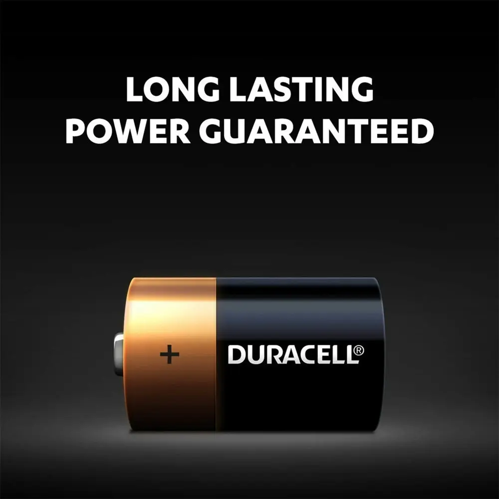 4pc Duracell Coppertop D Alkaline Battery Pack Single Use Batteries