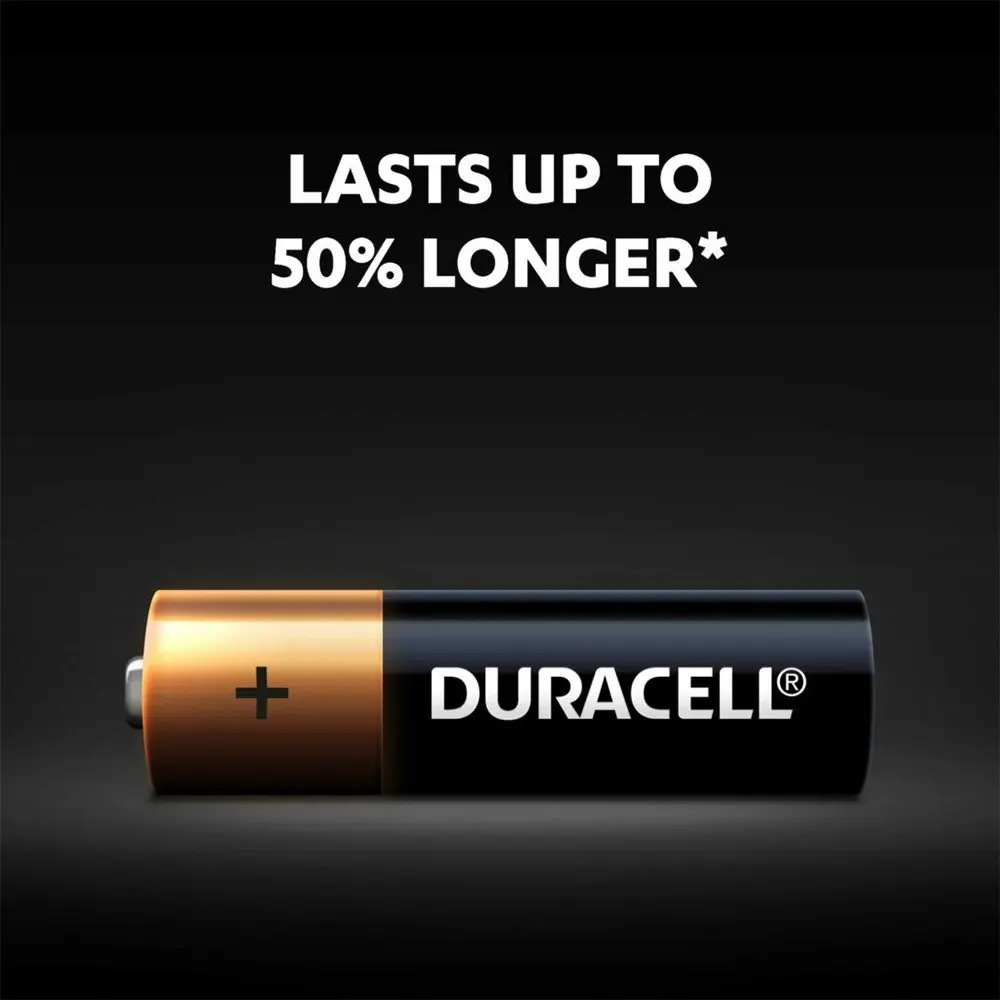 4pc Duracell Everyday AA Size Alkaline Battery Pack Single Use Batteries