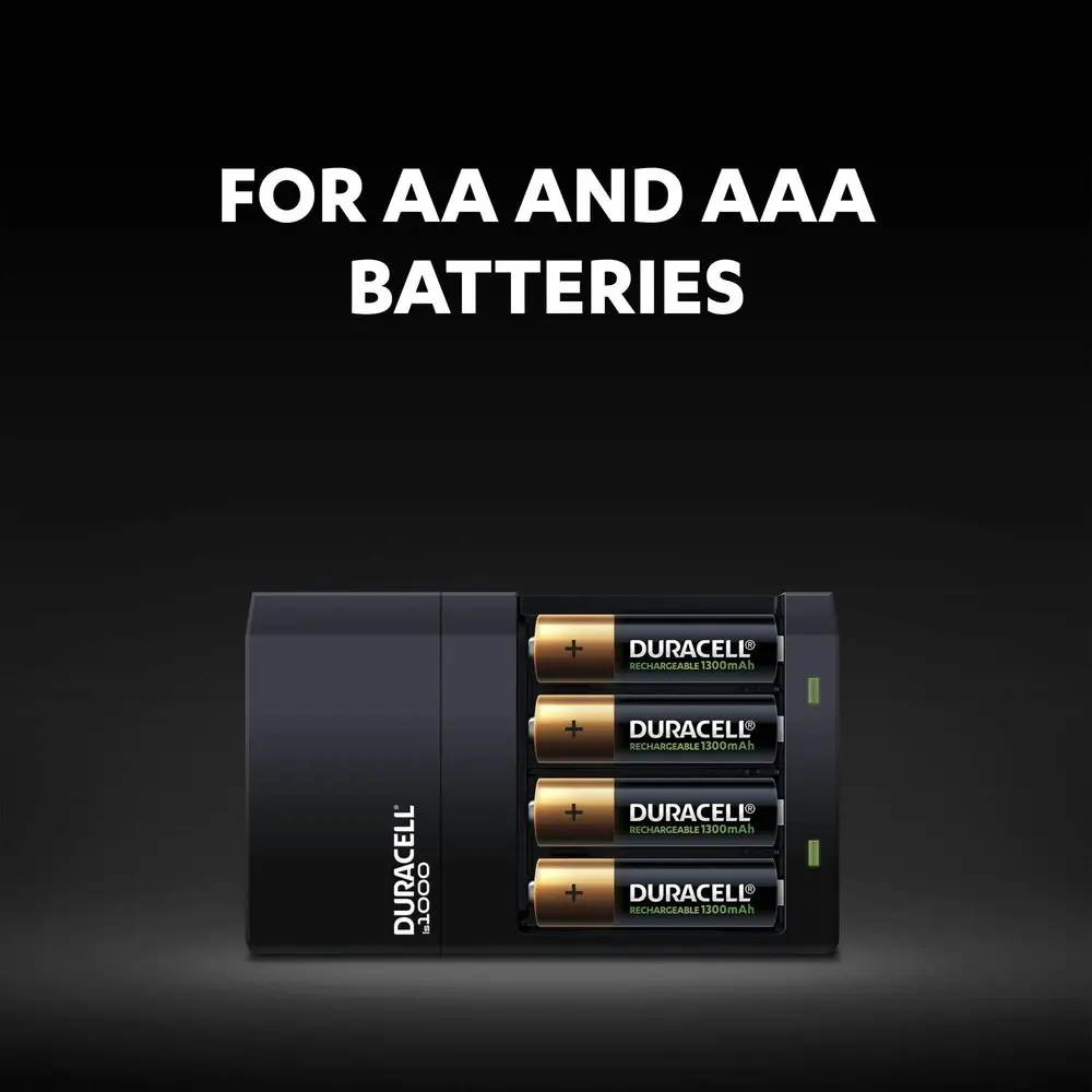 4pc Duracell Rechargeable AA Ion Battery Pack Ni-MH 900mAh Reusable Batteries