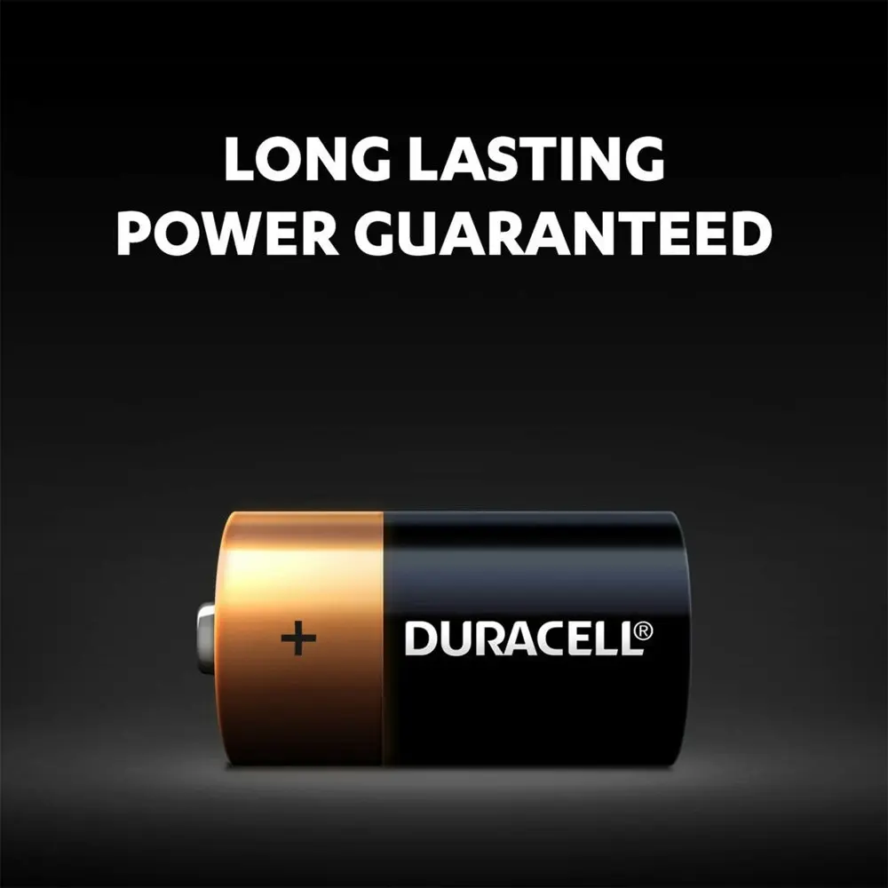 12pc Duracell Coppertop C Size Alkaline Battery Pack Single Use Batteries