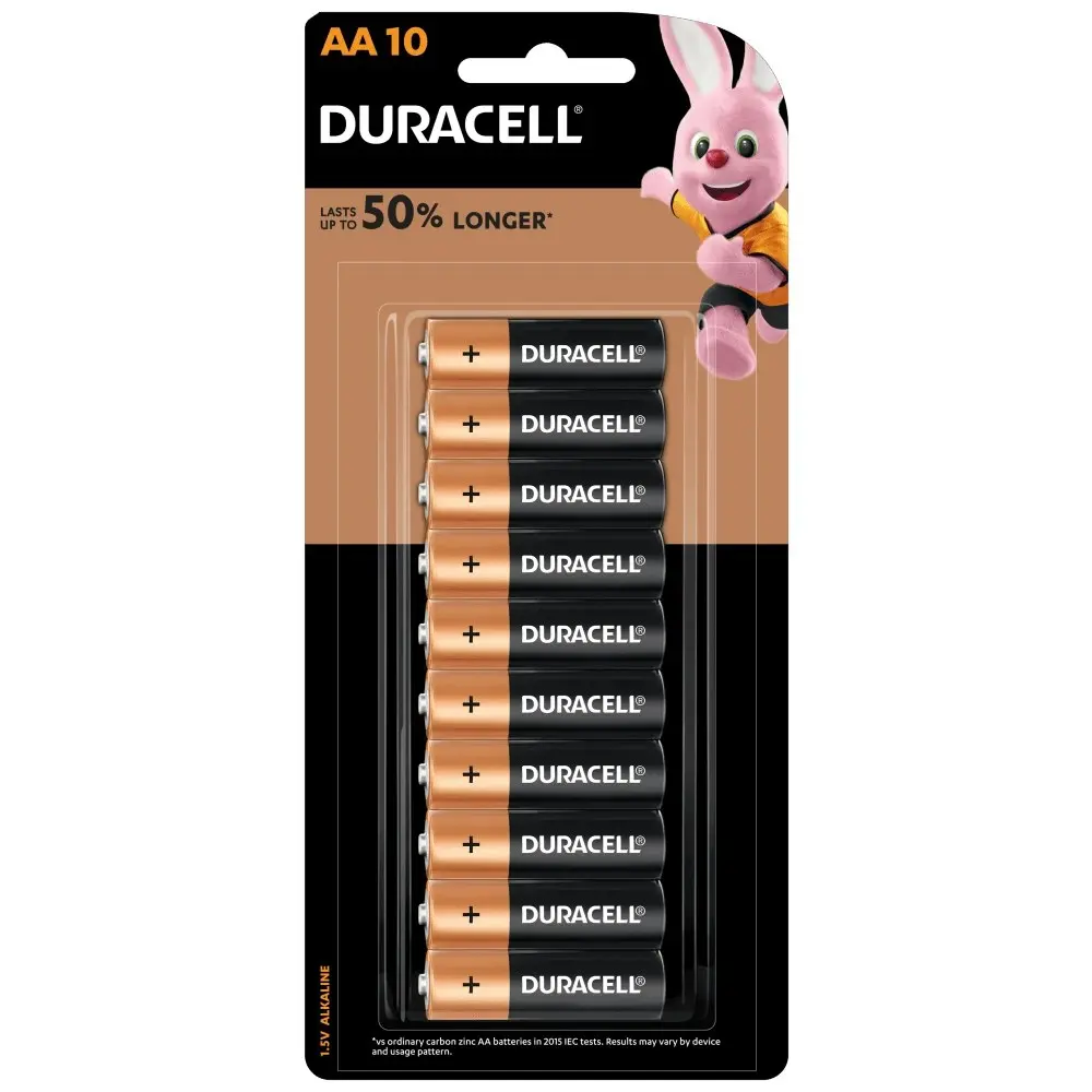 6x 10pc Duracell Coppertop AA Size Alkaline Battery Single Use Batteries