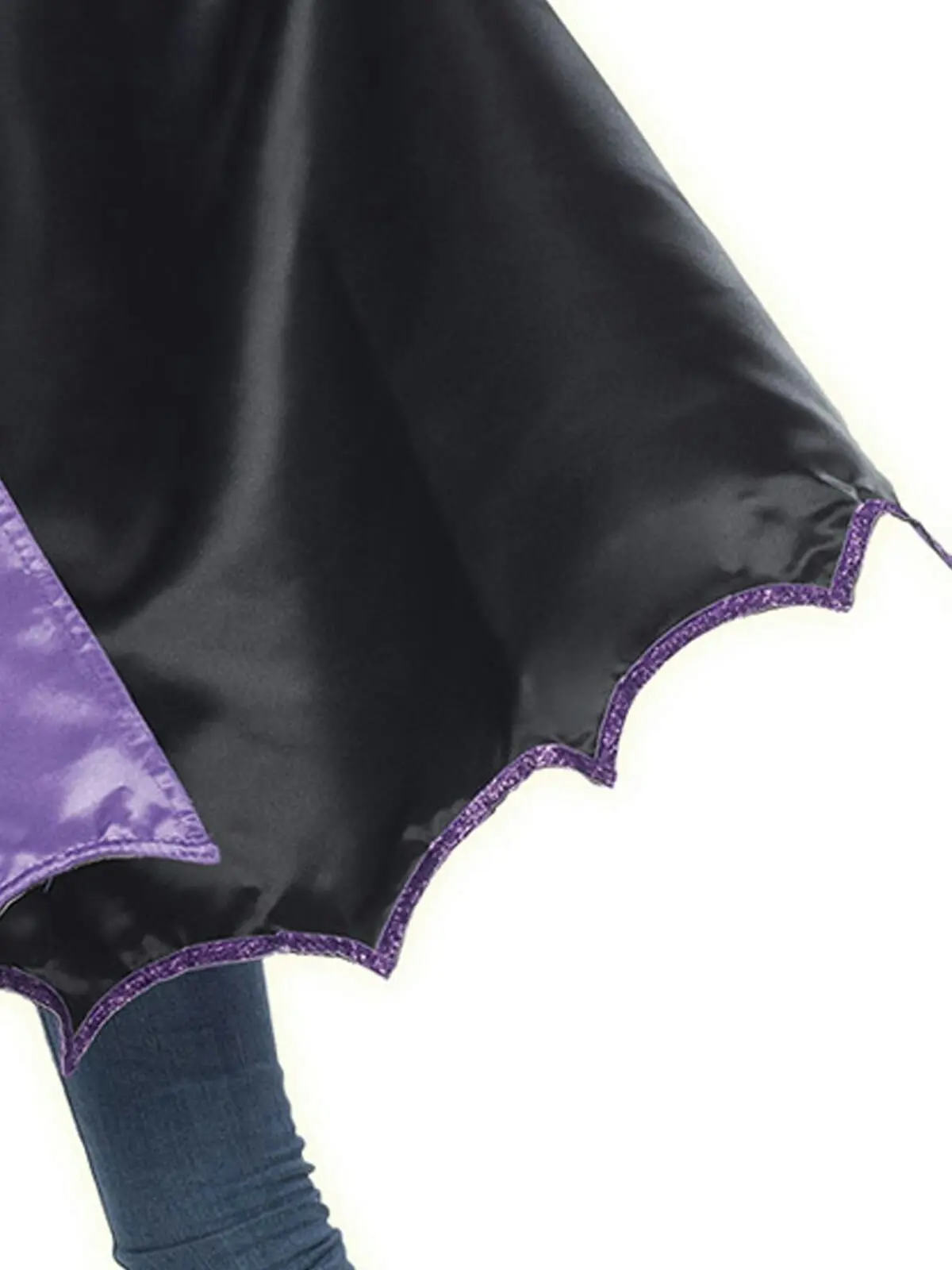 DC Comics Batgirl Purple Satin Cape Kids/Children Girls Halloween Party Costume