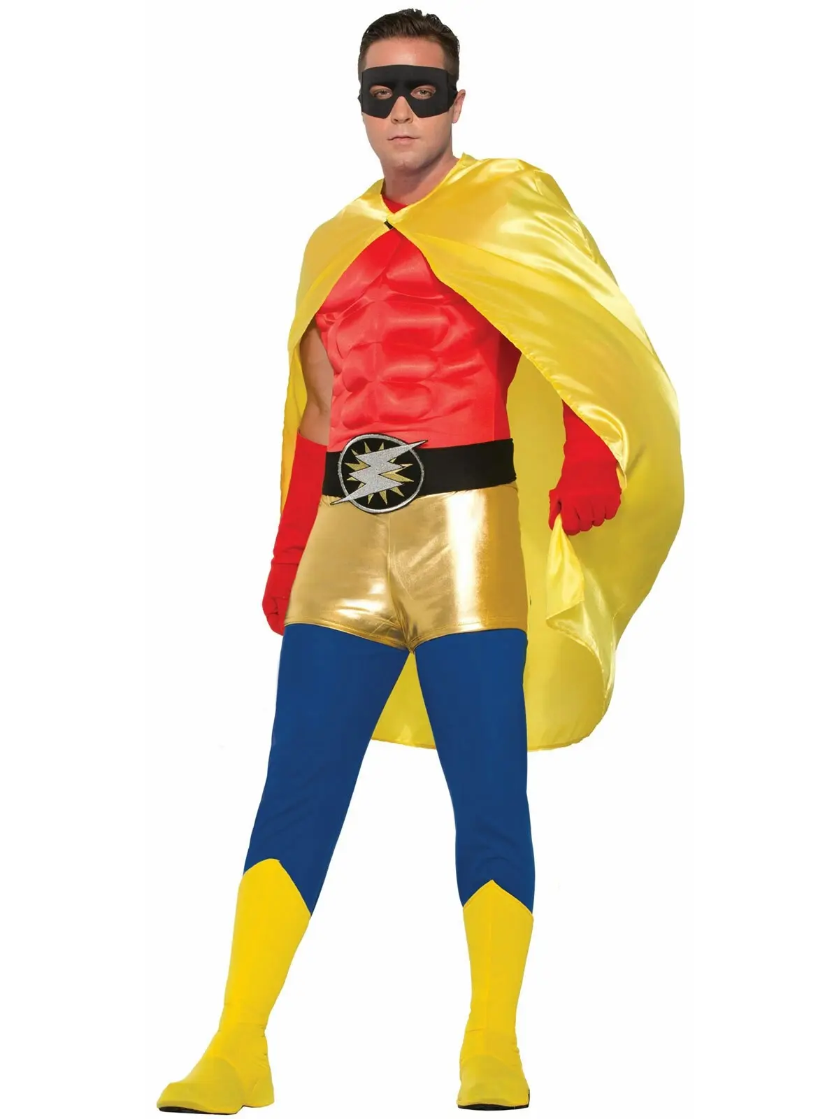 Forum Novelties Satin Superhero Cape Halloween Party Costume Unisex Adult Yellow