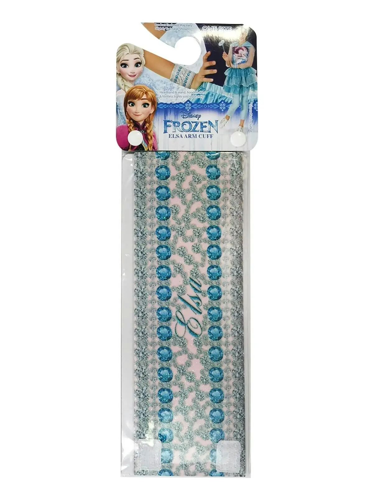 Disney Frozen Elsa Fabric Wrist Band Kids/Children 3+ Glitter Arm Cuff Costume