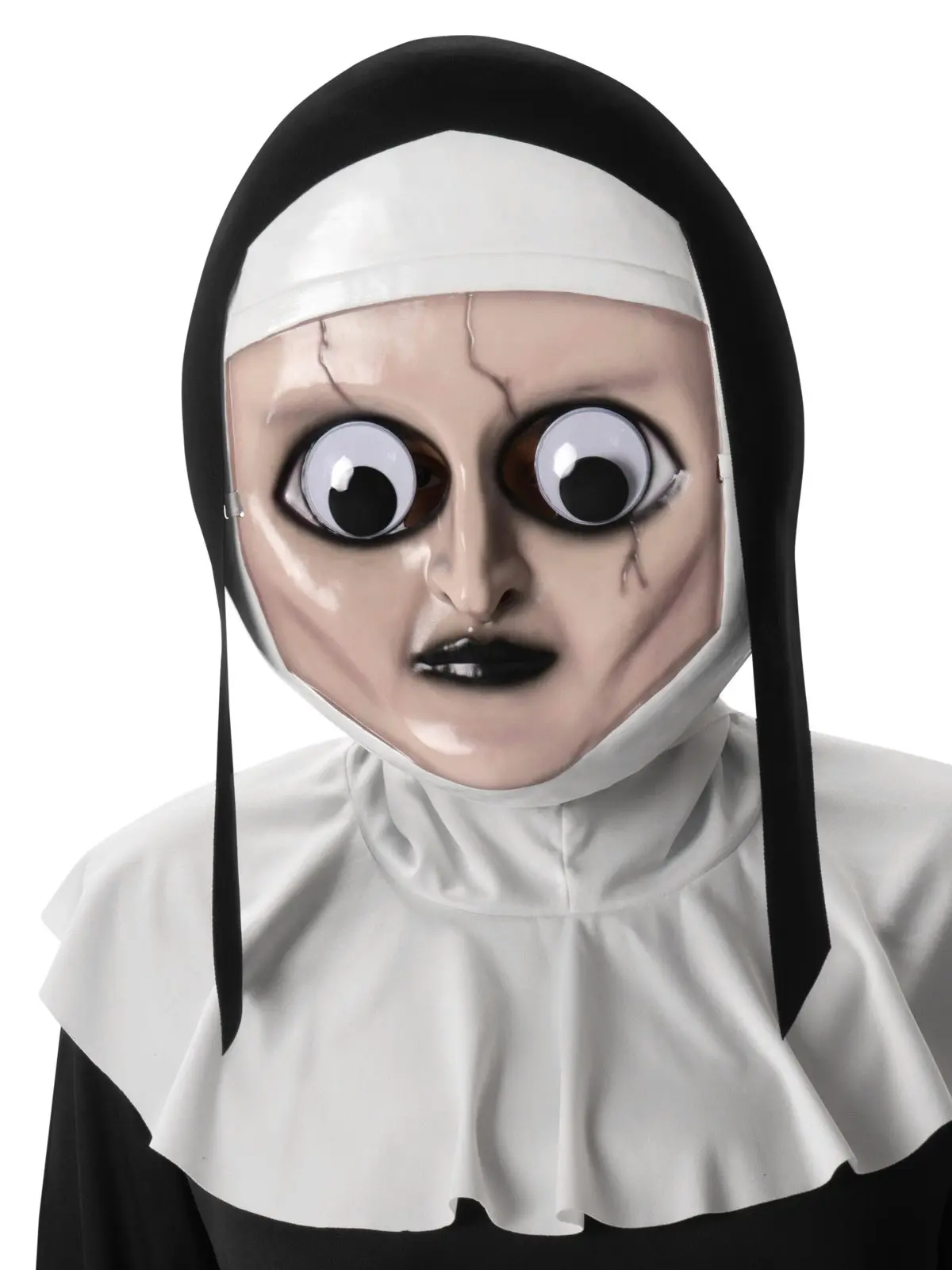 Warner Bros The Nun Googly Eyes Mask Halloween Horror Party Adult Unisex Costume