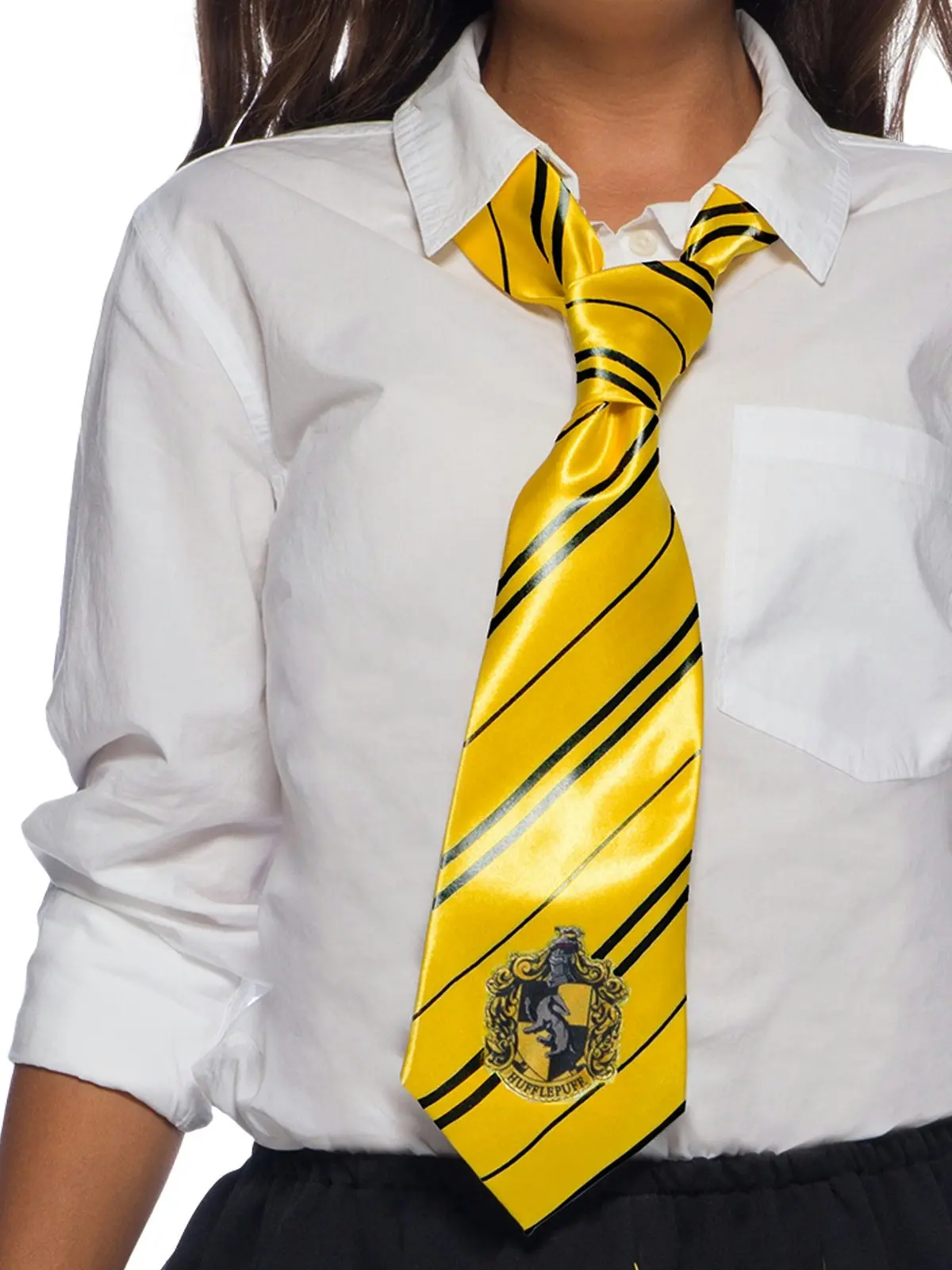 Harry Potter Costume Party Accessory Unisex Adult Hufflepuff Wizard Satin Tie