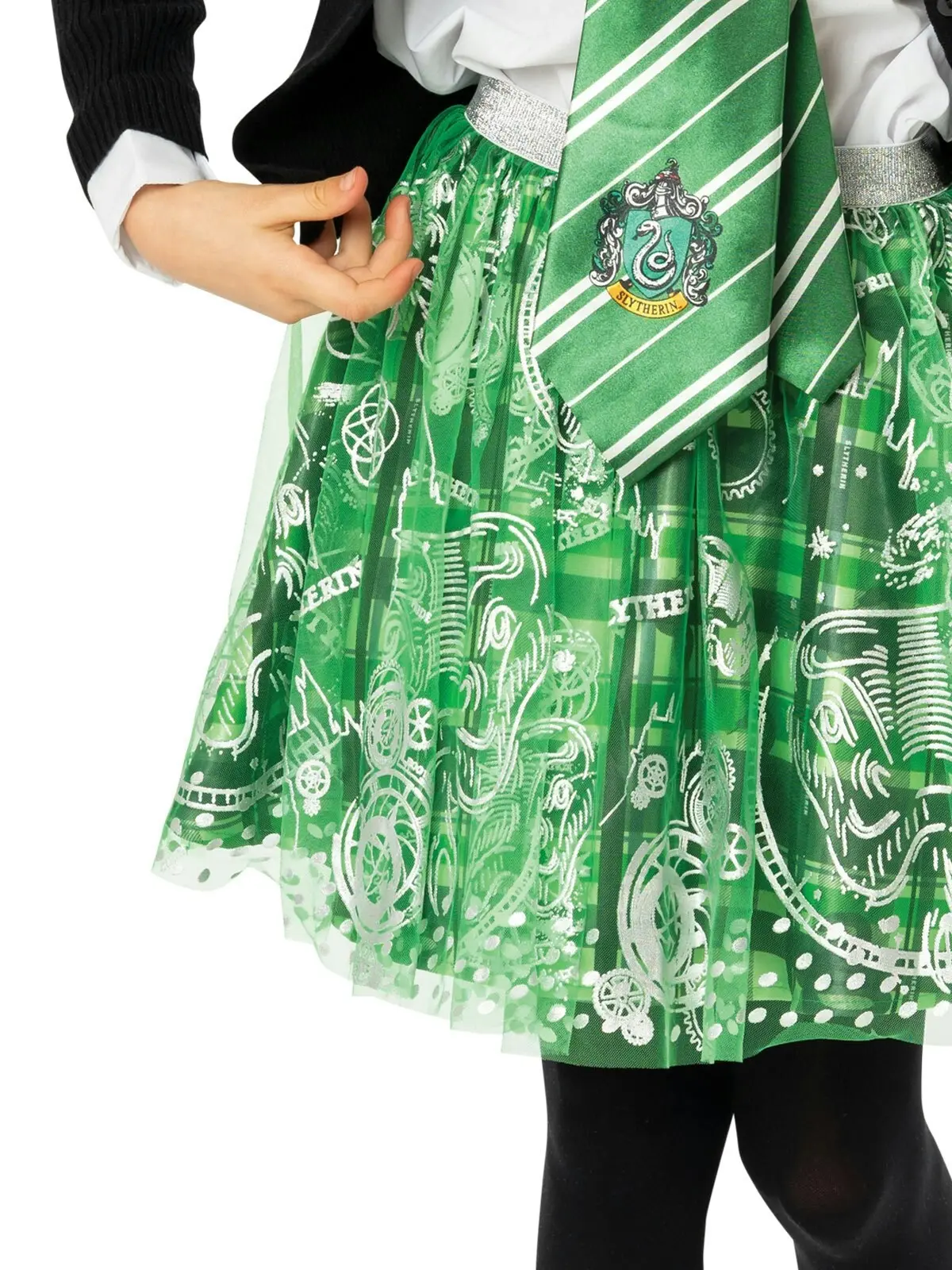 Harry Potter Slytherin Tutu Skirt Kids/Child Dress Up Party Costume XL Green