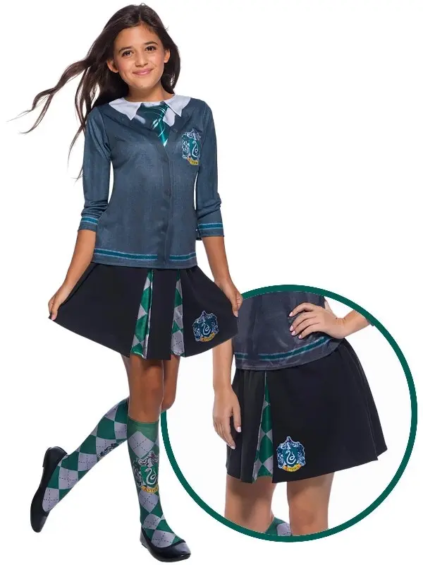 Harry Potter Slytherin Kids/Child Skirt Dress Up Party Costume Girls One Size