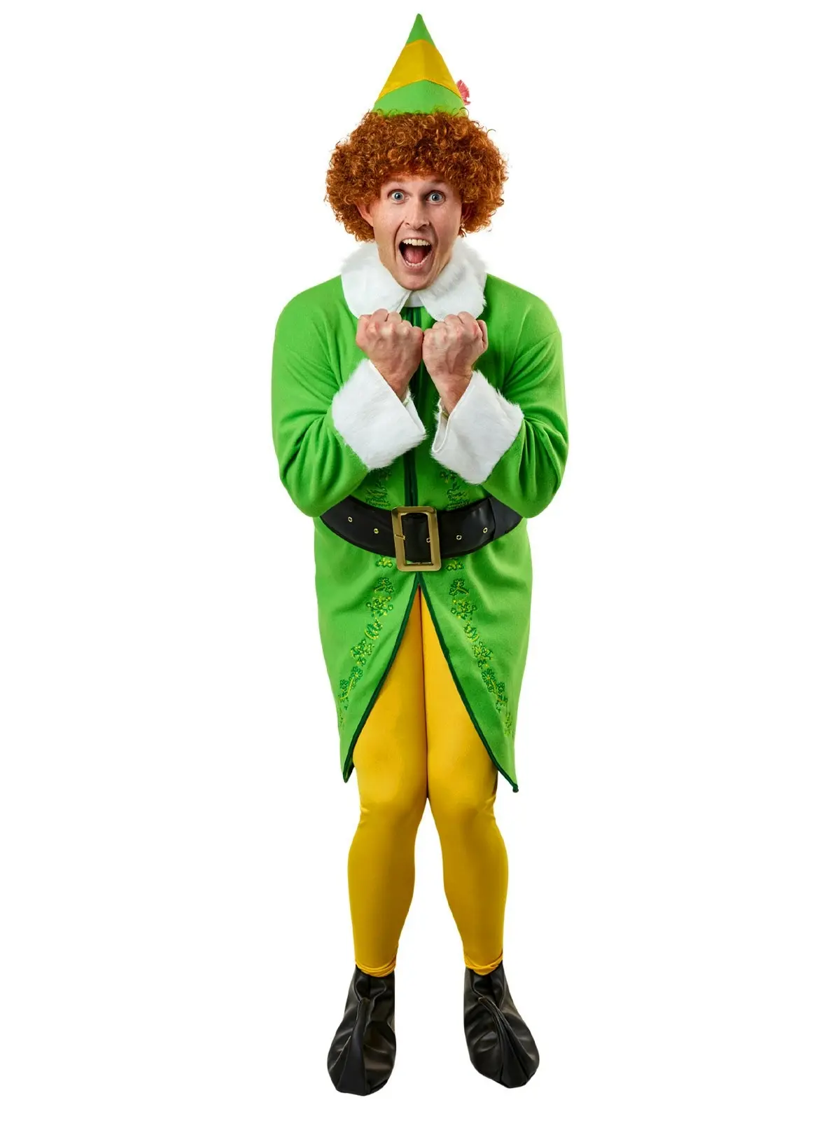 Rubies Buddy The Elf Men's Christmas Movie Dress Up Party Costume Set Size STD