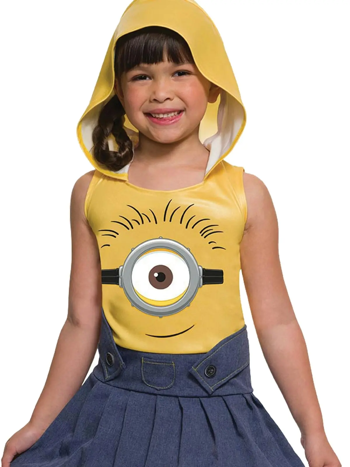 Marvel Minion Face Dress Up Kids Despicable Me Halloween Party Costume Size 4-6