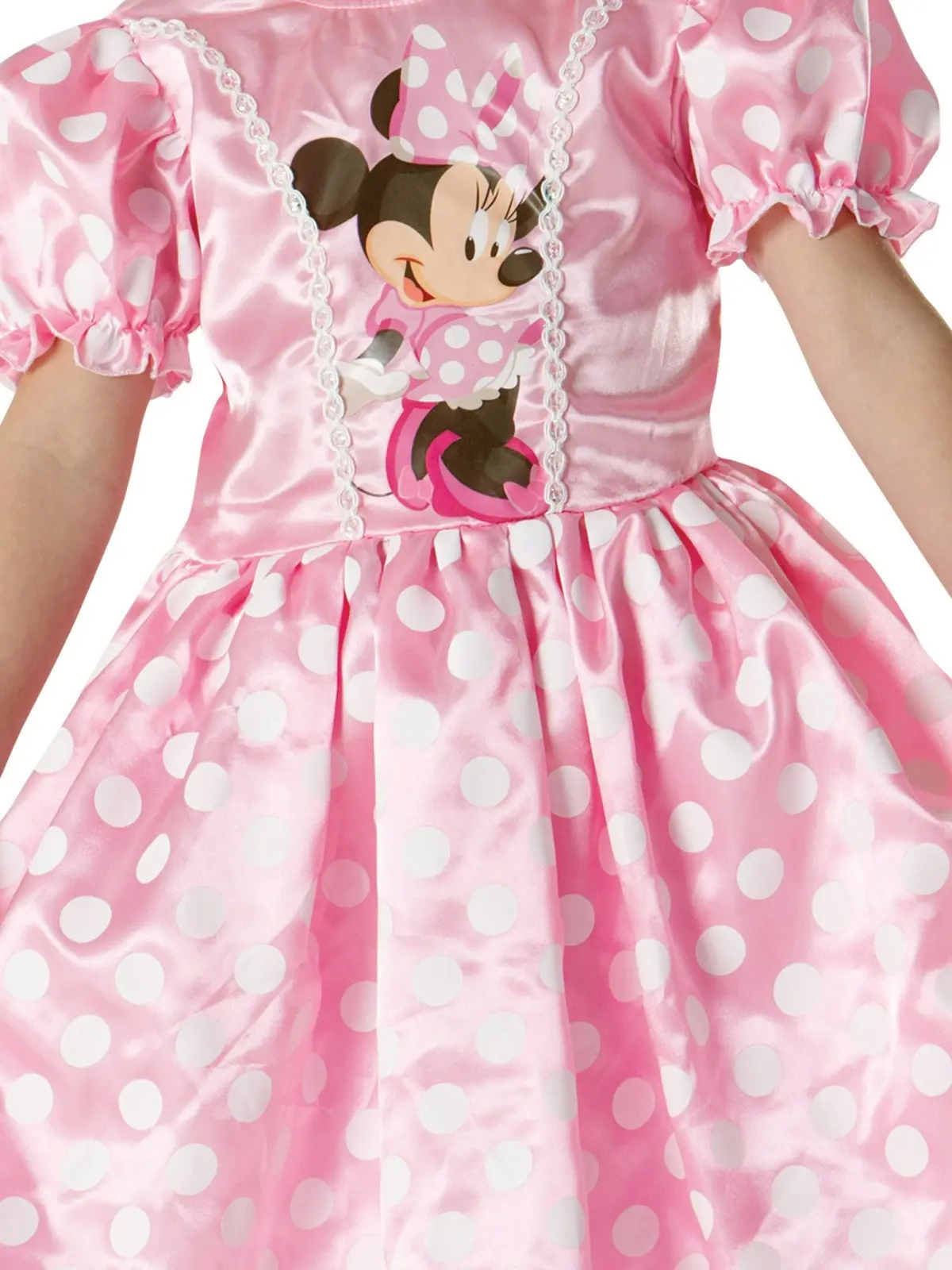 Disney Minnie Mouse Classic Pink Dress Up Halloween Party Kids Costume Size 3-5