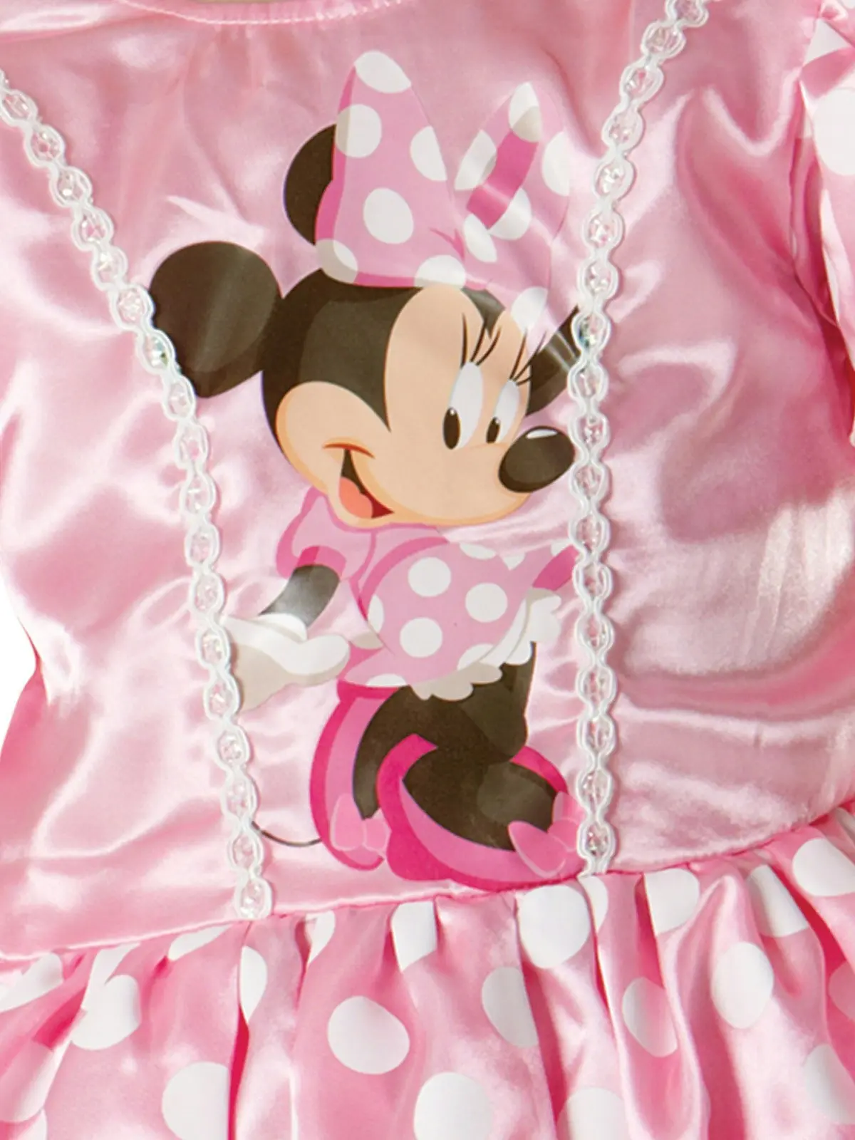 Disney Minnie Mouse Classic Pink Dress Up Halloween Party Kids Costume Size 3-5