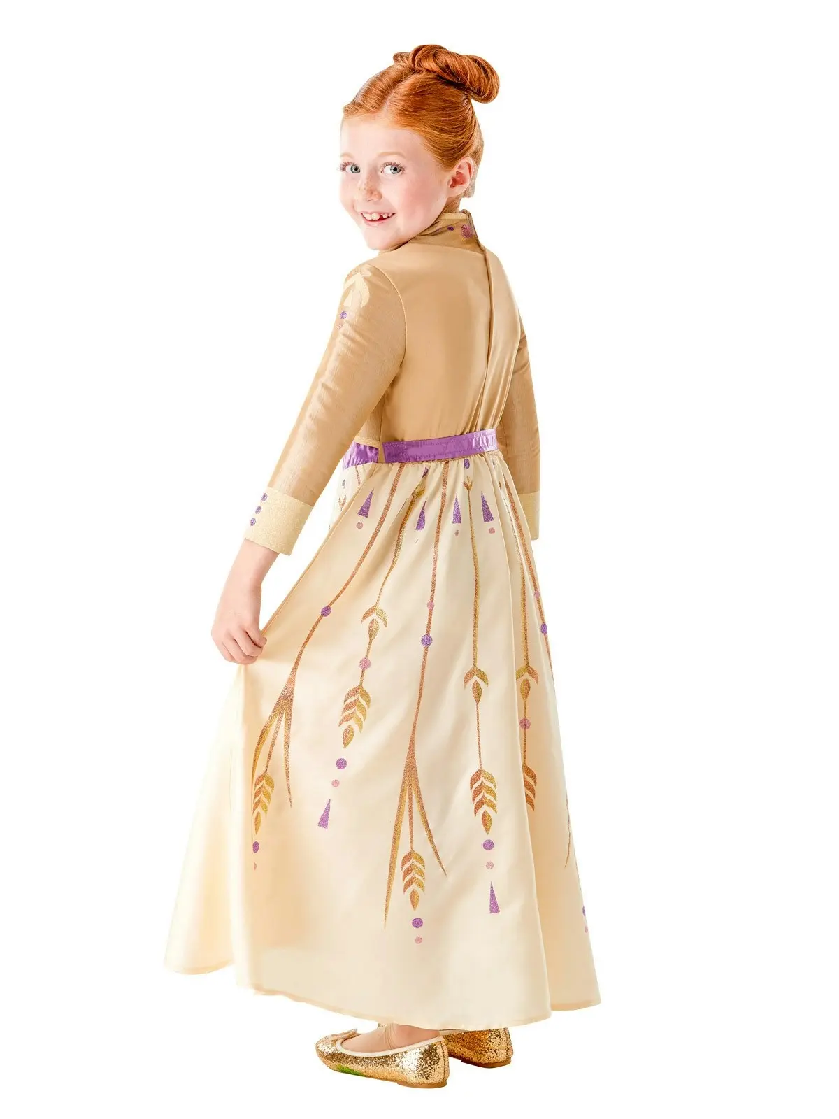 Disney Anna Frozen 2 Prologue Dress Up Girls Halloween Party Costume Size 4-6y